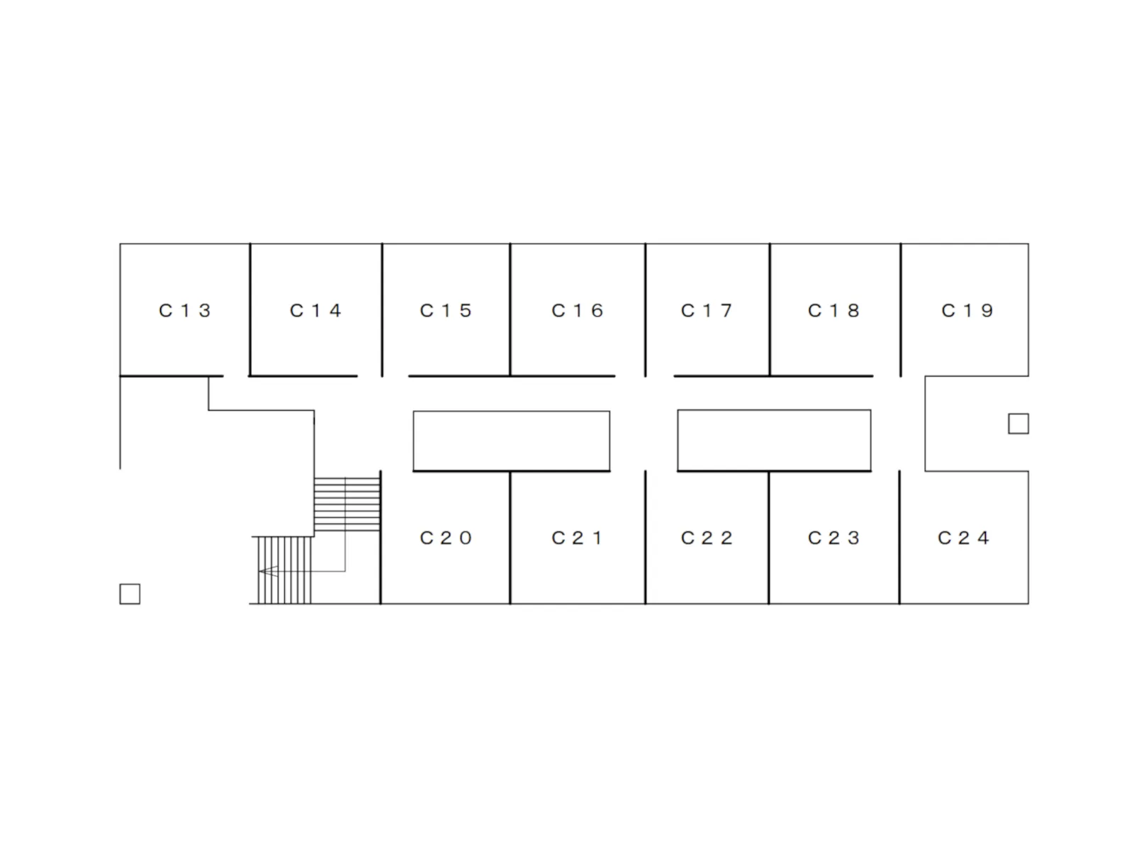 クラブ棟2階 案内図
